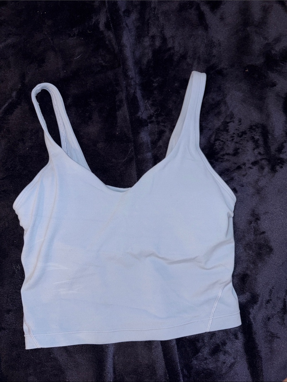 lululemon athletica Light Blue Slim-Strap Crop Tank